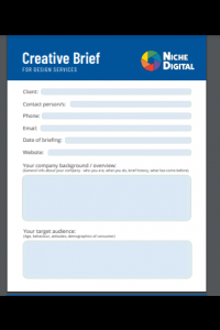 Niche Digital Media - Creative Brief Form