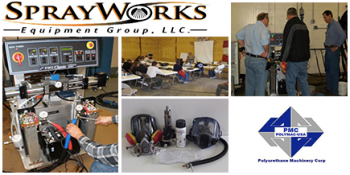 SprayWorks, PMC Plan Hands-On Training School for Spray Foam, Polyurea